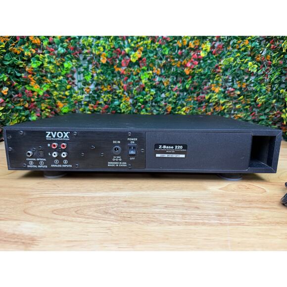 Zvox Z-Base 220 Low Profile Single Cabinet Soundbar Home Theater TESTED + Remote - Picture 3 of 13